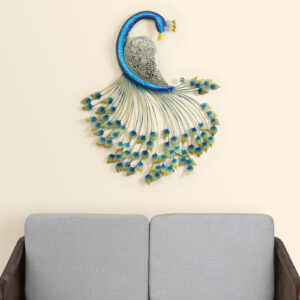 Metal Royal Peacock Wall Decor