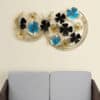 Flower Ring Wall Decor – Sky Metal Floral Wall Art