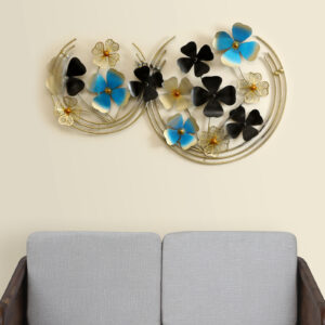 Metal Sky Flower Ring Wall Decor