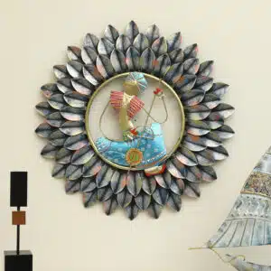 Metal Shaurya Musician Sitar Wall Decor