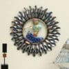 Cultural Metal Wall Art Bansuri Musician Wall Decor