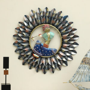 Metal Shaurya Musician Bansuri Wall Decor