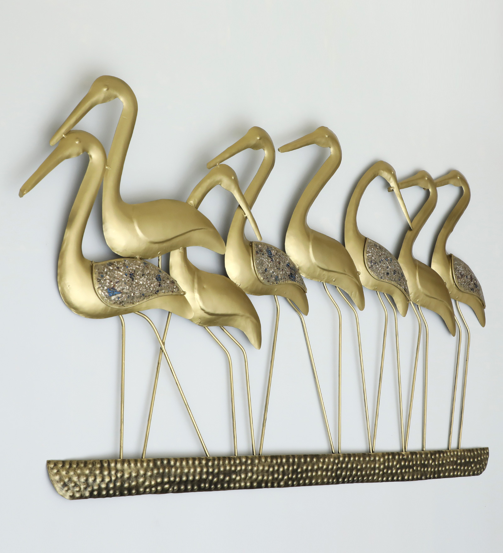 Metal French Flamingo Family Wall Decor - Image 2