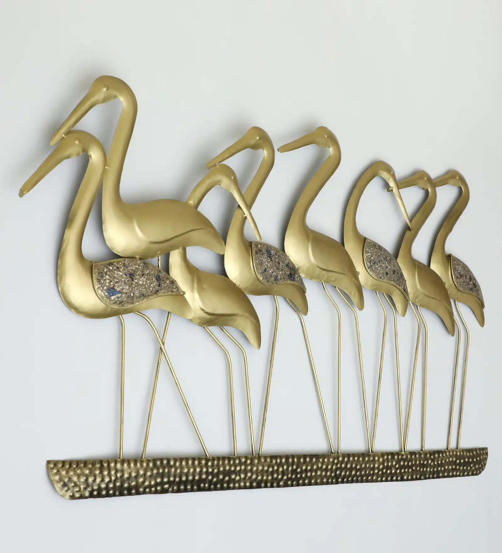 Metal French Flamingo Family Wall Decor - Image 2