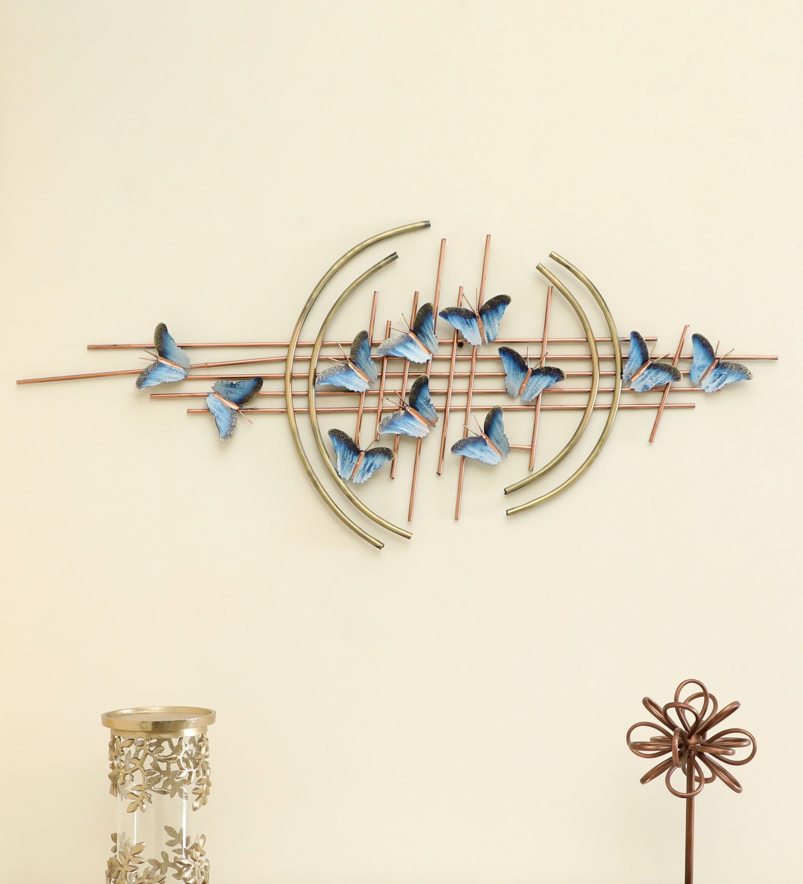 Metal Abstract Butterfly Wall Decor