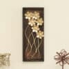 Gold Leaf Wall Frame - Piper Metal MDF Wall Art 8x20 Inch