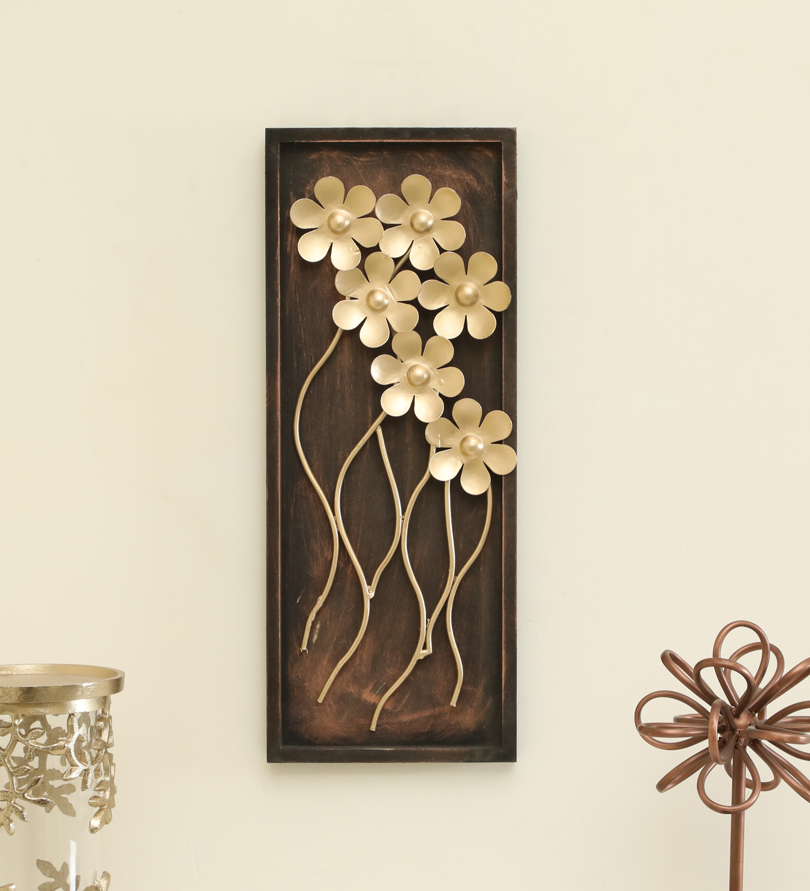 Metal & MDF Piper Leaf Wall Frame