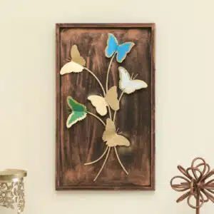 Butterfly Wall Hanging - Tora Metal MDF Wall Decor