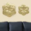 Vamli Flower Wall Decor Set of 2 – Metal Floral Wall Art