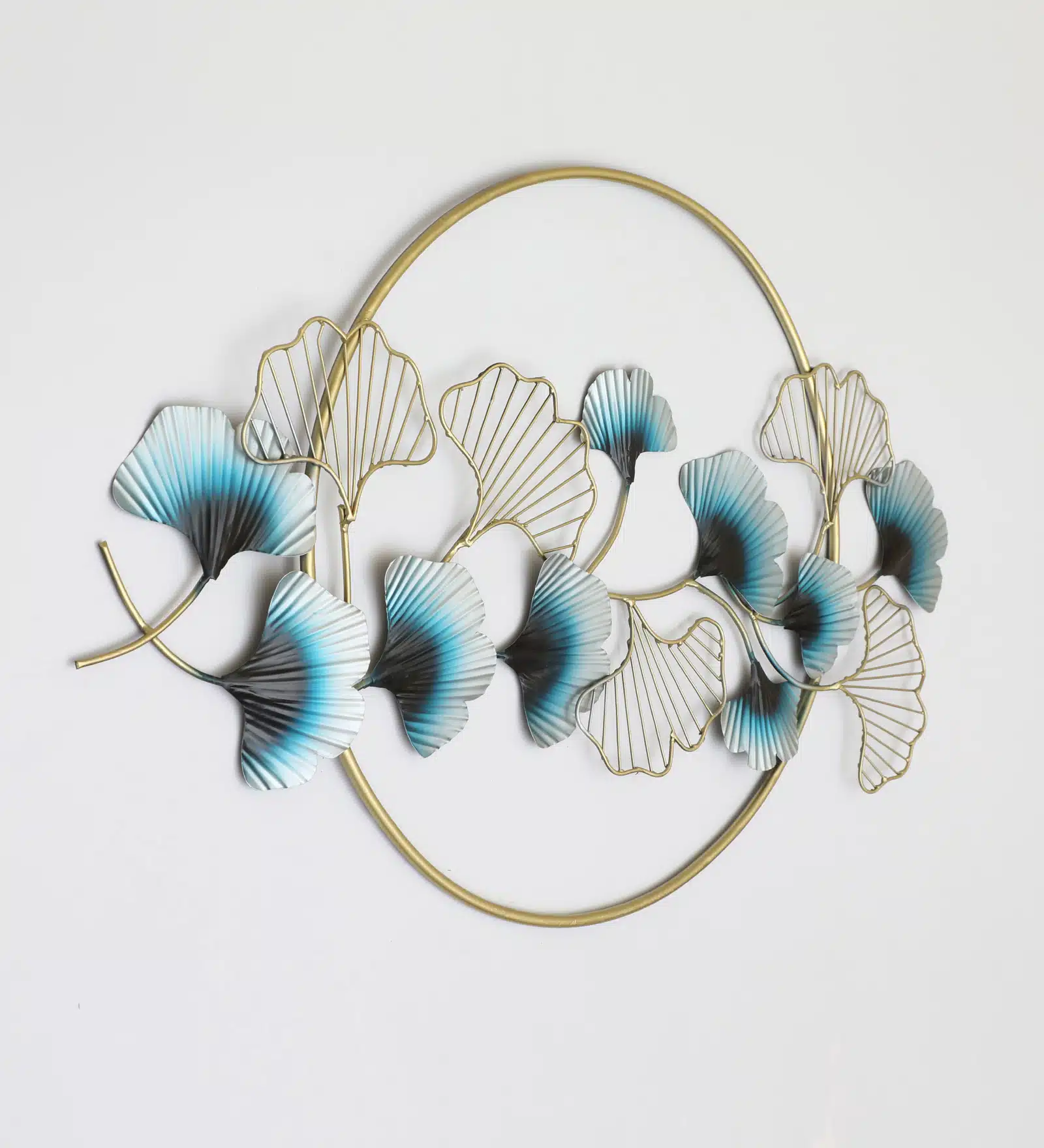 Ginko Leaves Wall Decor - Maanav Metal Wall Art for Home - Image 2