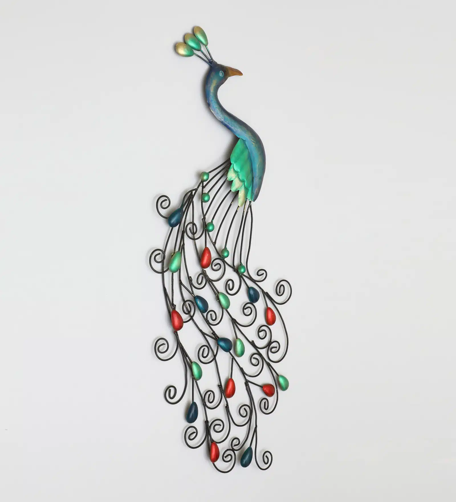 Asher Peacock Wall Decor – Metal Peacock Wall Hanging - Image 3