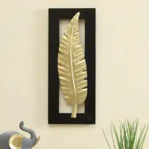 Leaf Wall Frame - Vantara Leaf 4 Metal MDF Wall Decor