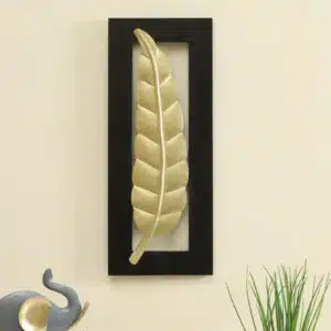 Metal Leaf Wall Frame - Vantara Leaf 2 MDF Wall Decor