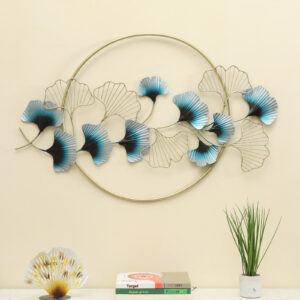 Metal Maanav Ginko Leaves Wall Decor