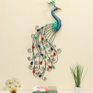 Metal Asher Peacock Wall Decor
