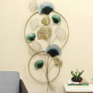 Metal Sashi Ginko Leaves Wall Decor