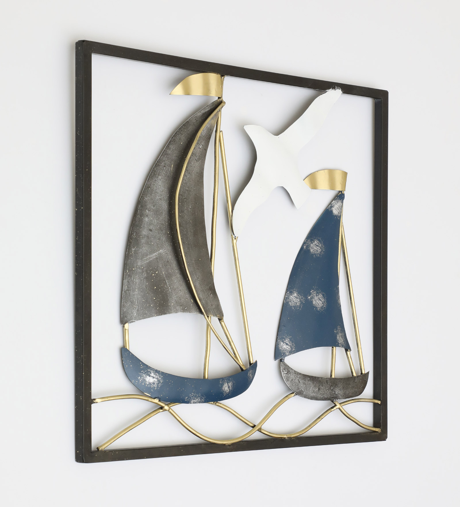 Metal Square Ivy Boat Wall Frame - Image 3