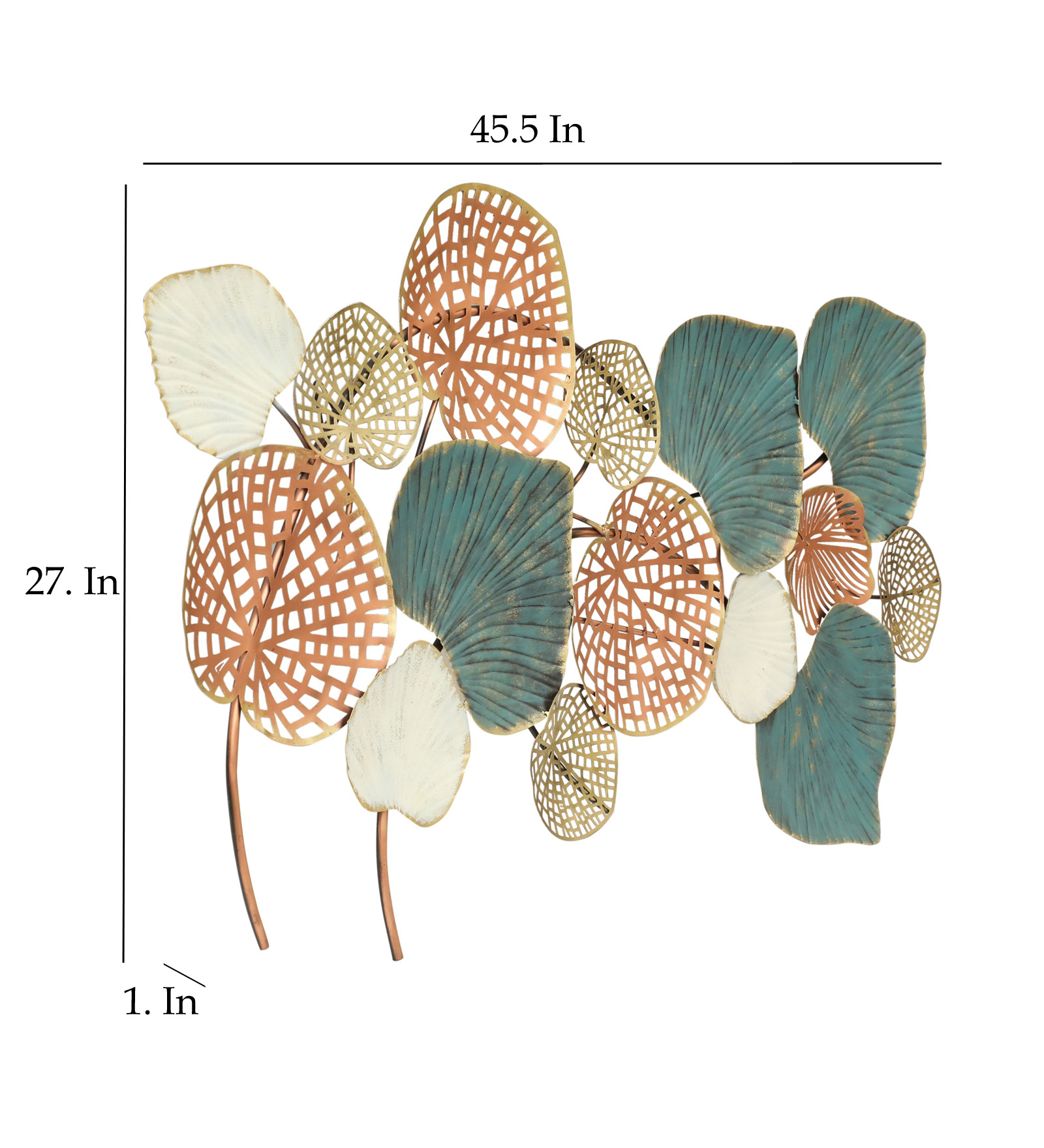 Metal Fraser Abstarct Leaf Wall Decor - Image 3