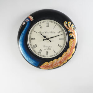 Brinda Handpainted Wooden Wall Clock