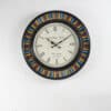 Falguni Multicolour Wooden Wall Clock with radial colour stick frame