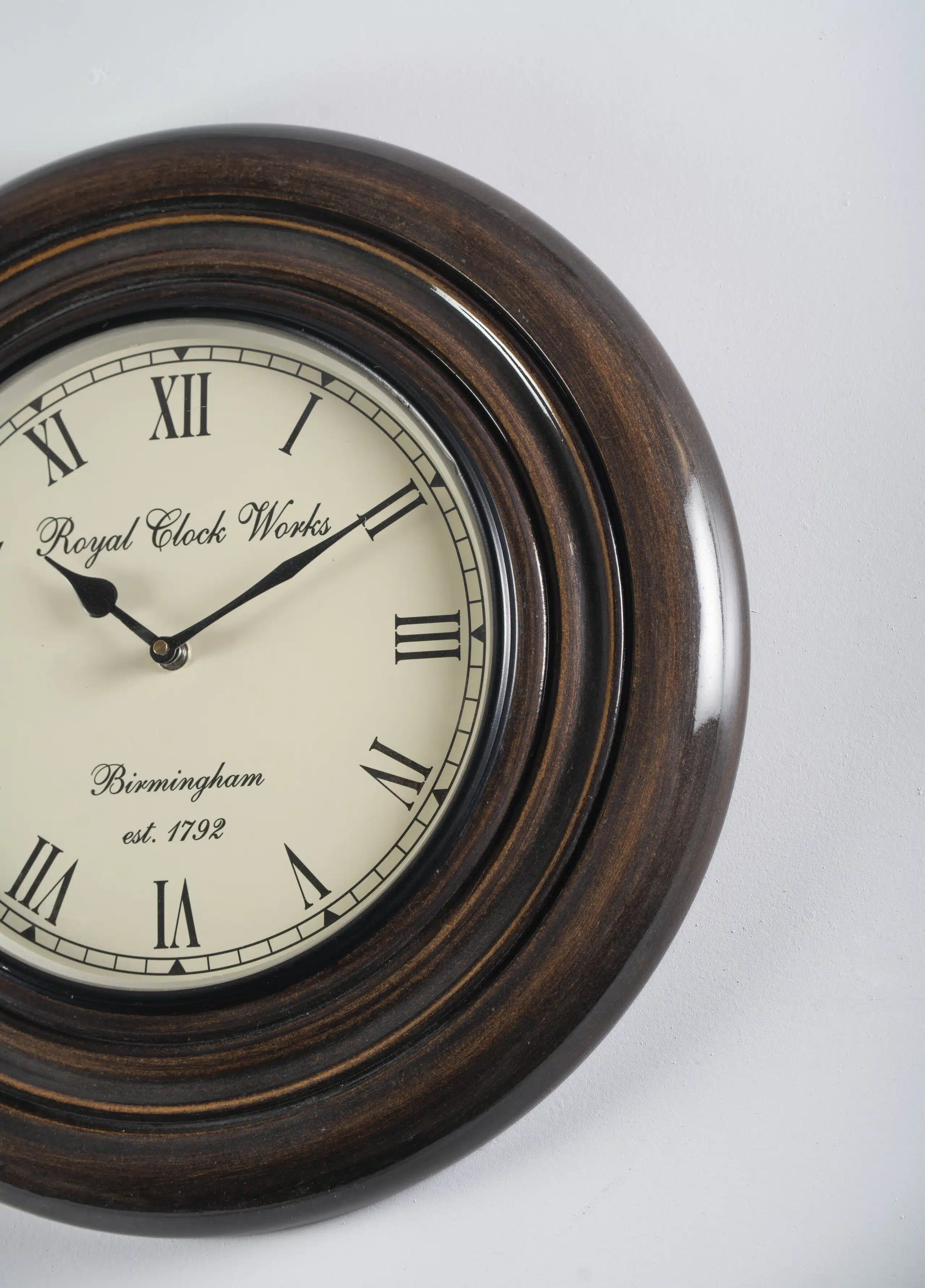 Leya Heritage Wooden Wall Clock for Traditional Home Decor - Image 4
