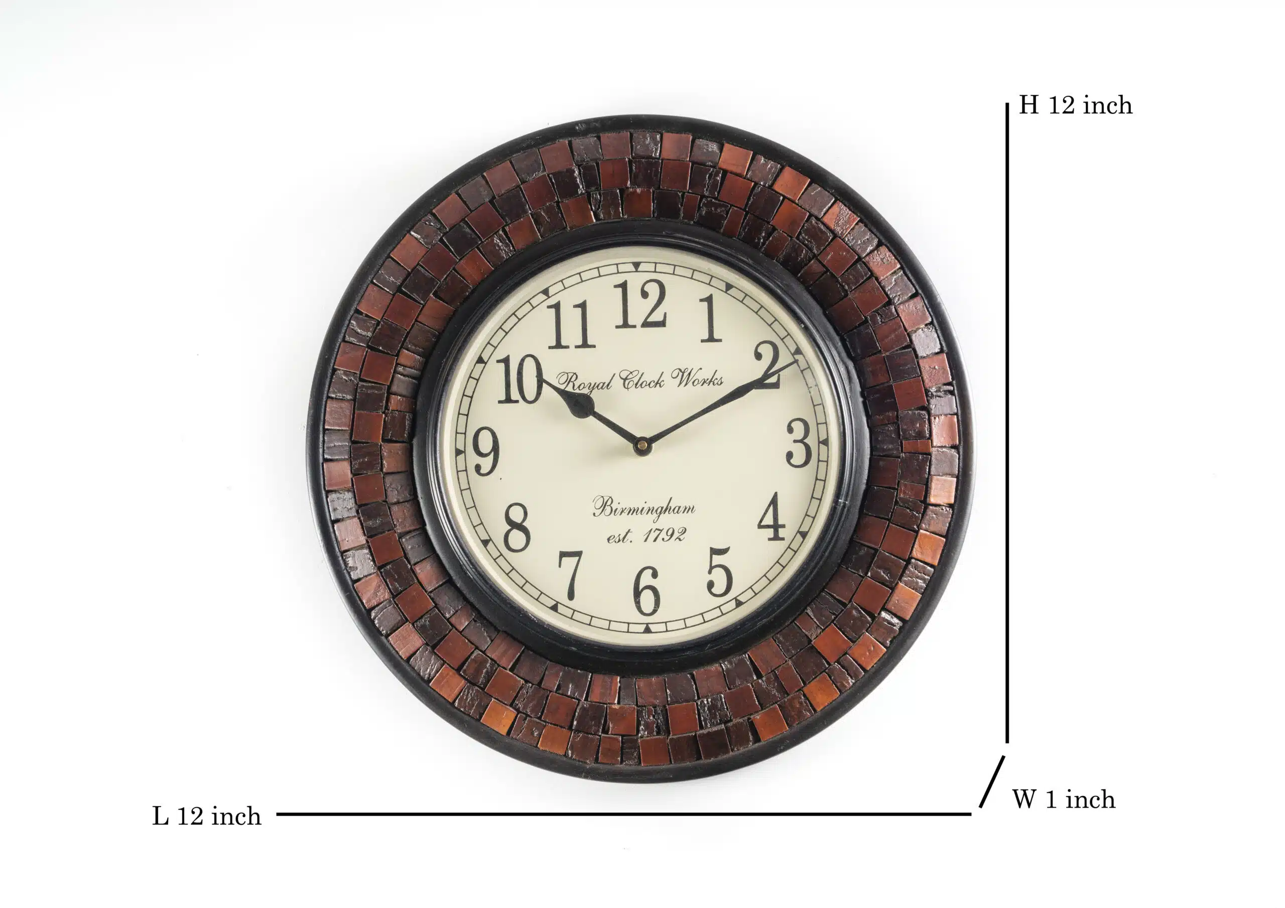 Pahal Heritage Wooden Wall Clock for Traditional Living Room Decor - Image 3