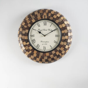 Tisya Heritage Wooden Polished Wall Clock