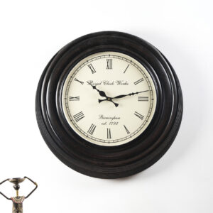 Richa Wooden Polished Wall Clock