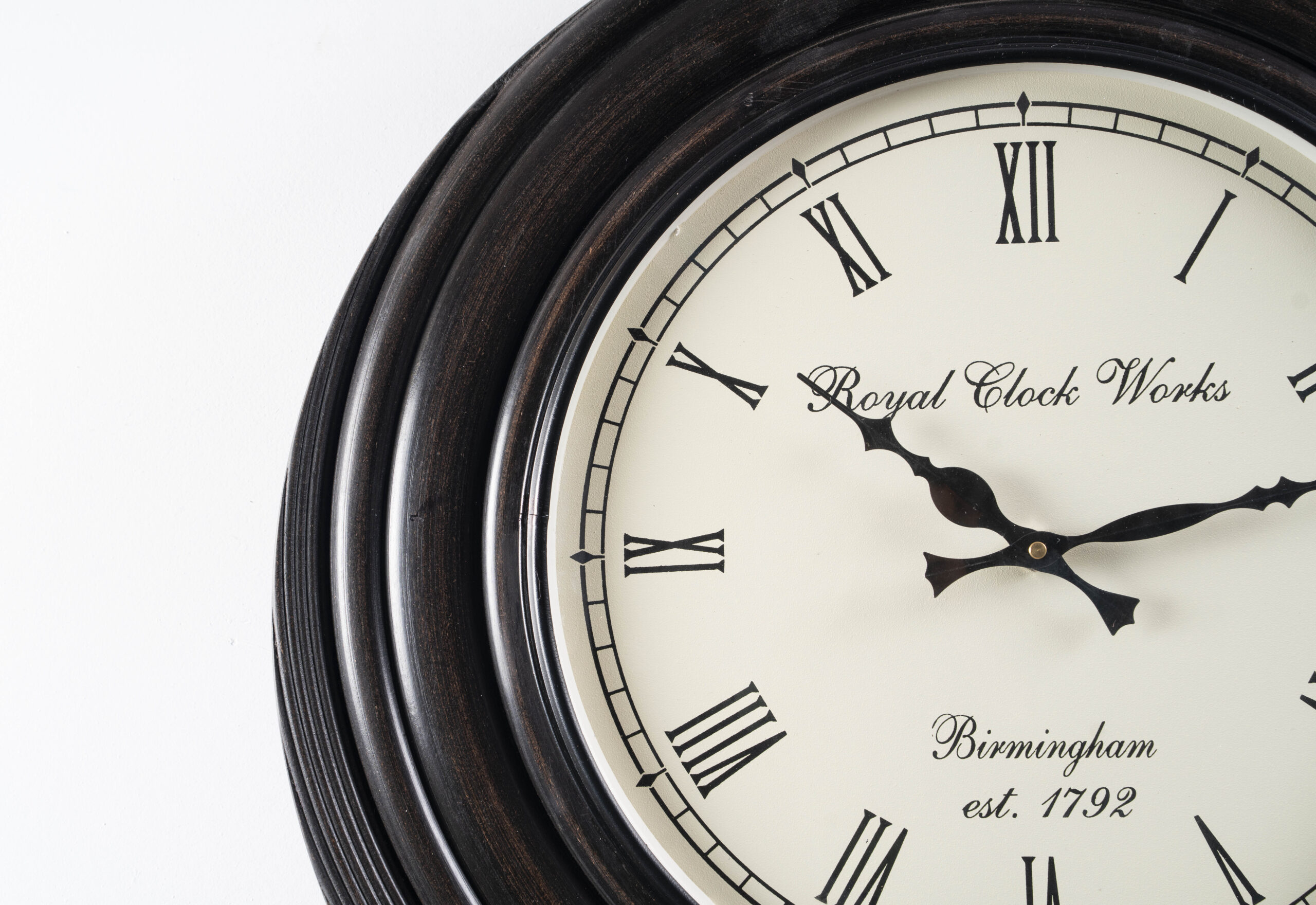 Richa Wooden Polished Wall Clock - Image 4