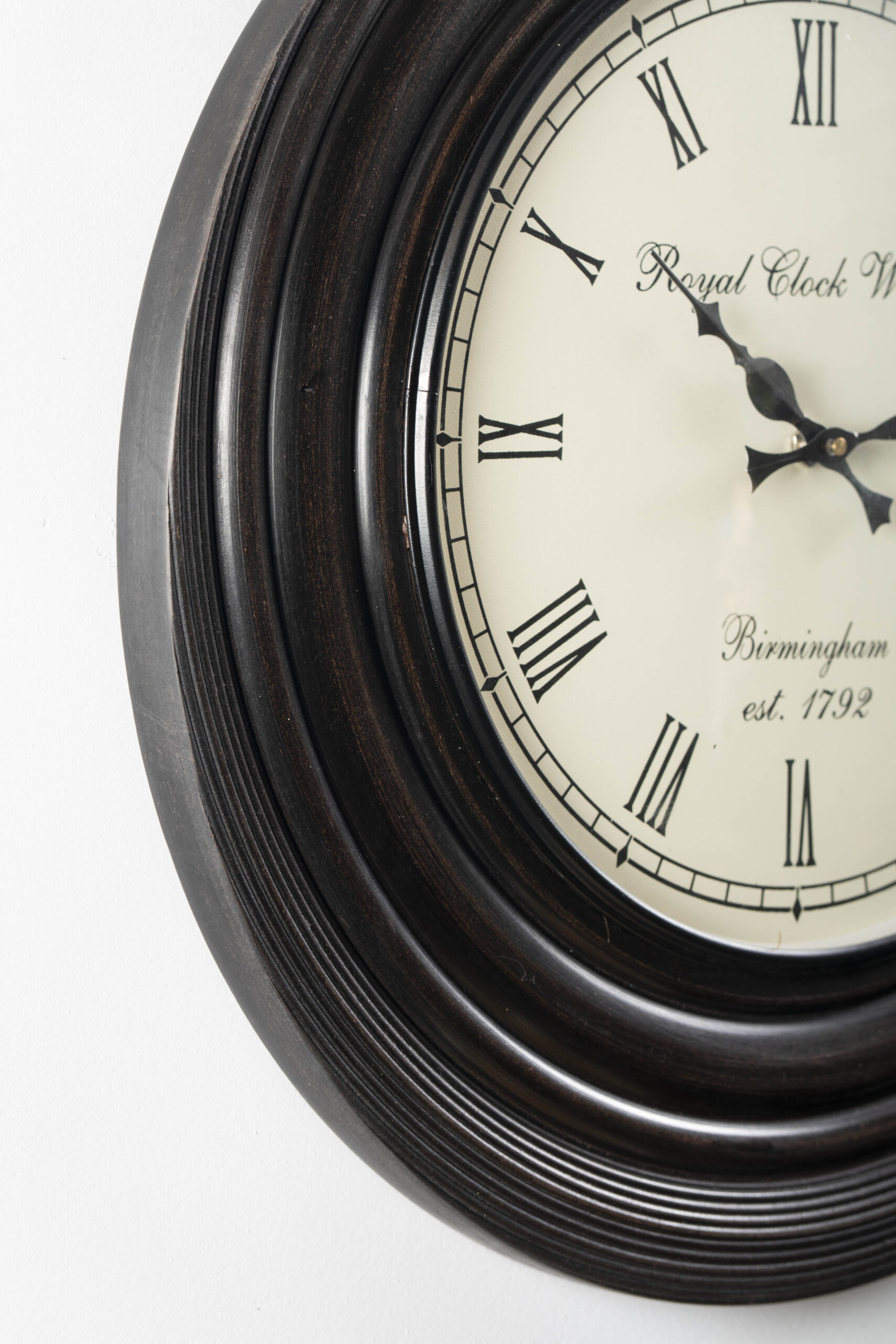 Richa Wooden Polished Wall Clock - Image 5