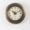 Clare Brass and Wooden Wall Clock with Decorative Engraved Frame