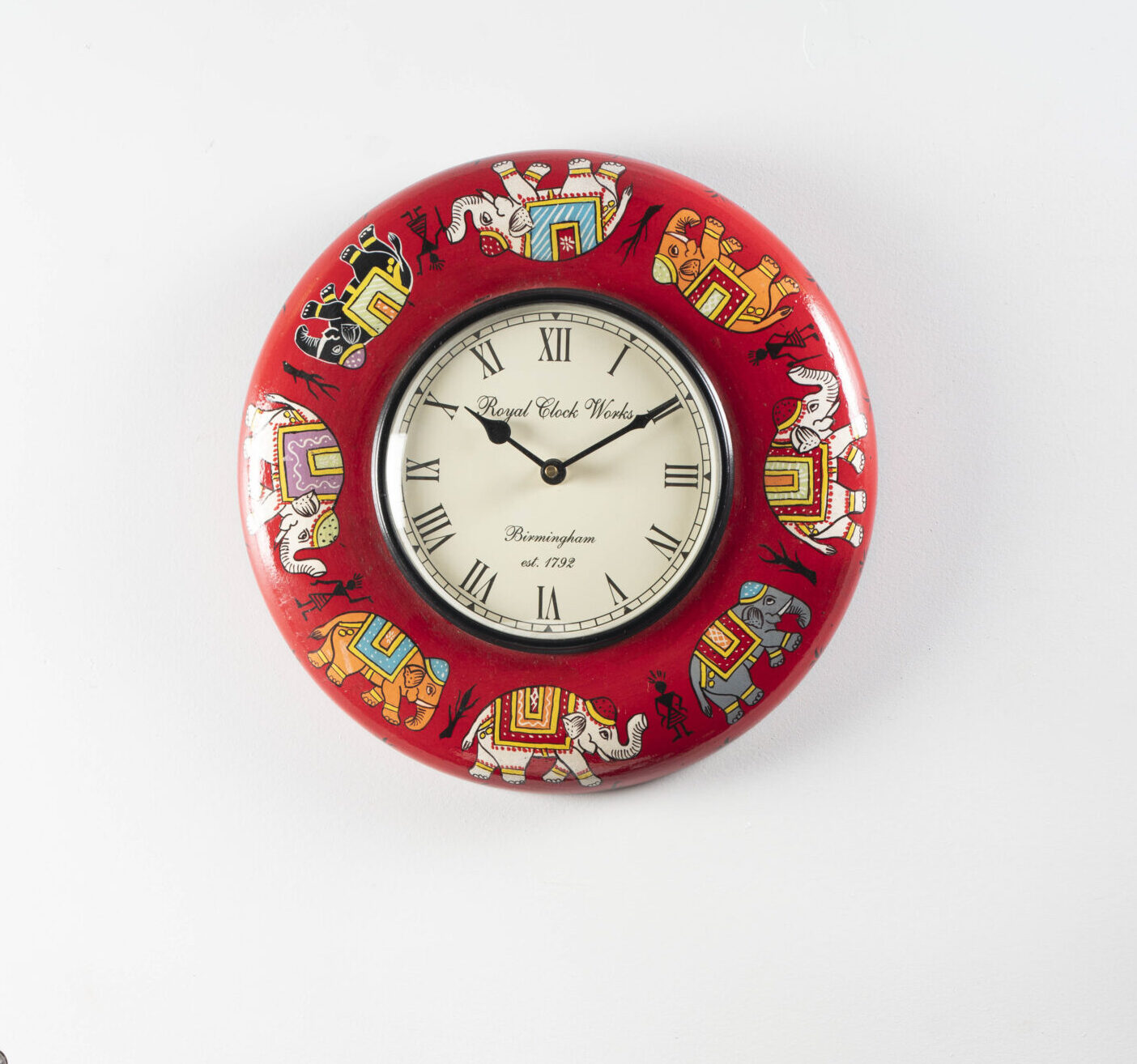 Royal Handpainted Wooden Wall Clock