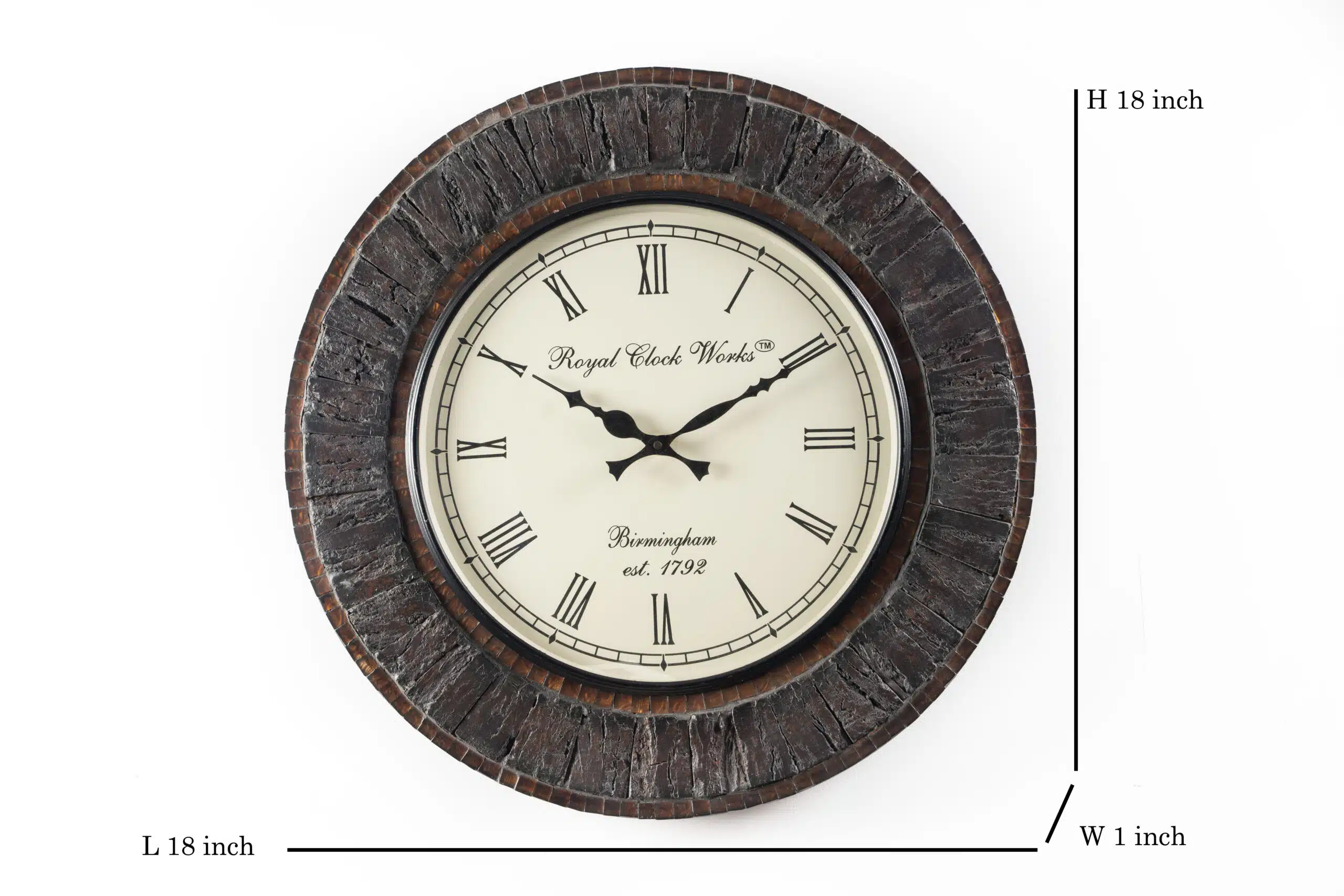 Ovi Heritage Wooden Wall Clock for Traditional Living Room Decor - Image 3