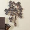 Flower Metal Wall Art – Sega Tin Finish Wall Decor