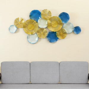 Metal Coras Round Abstract Wall Decor