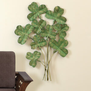 Metal Sega Green Flower Wall Decor