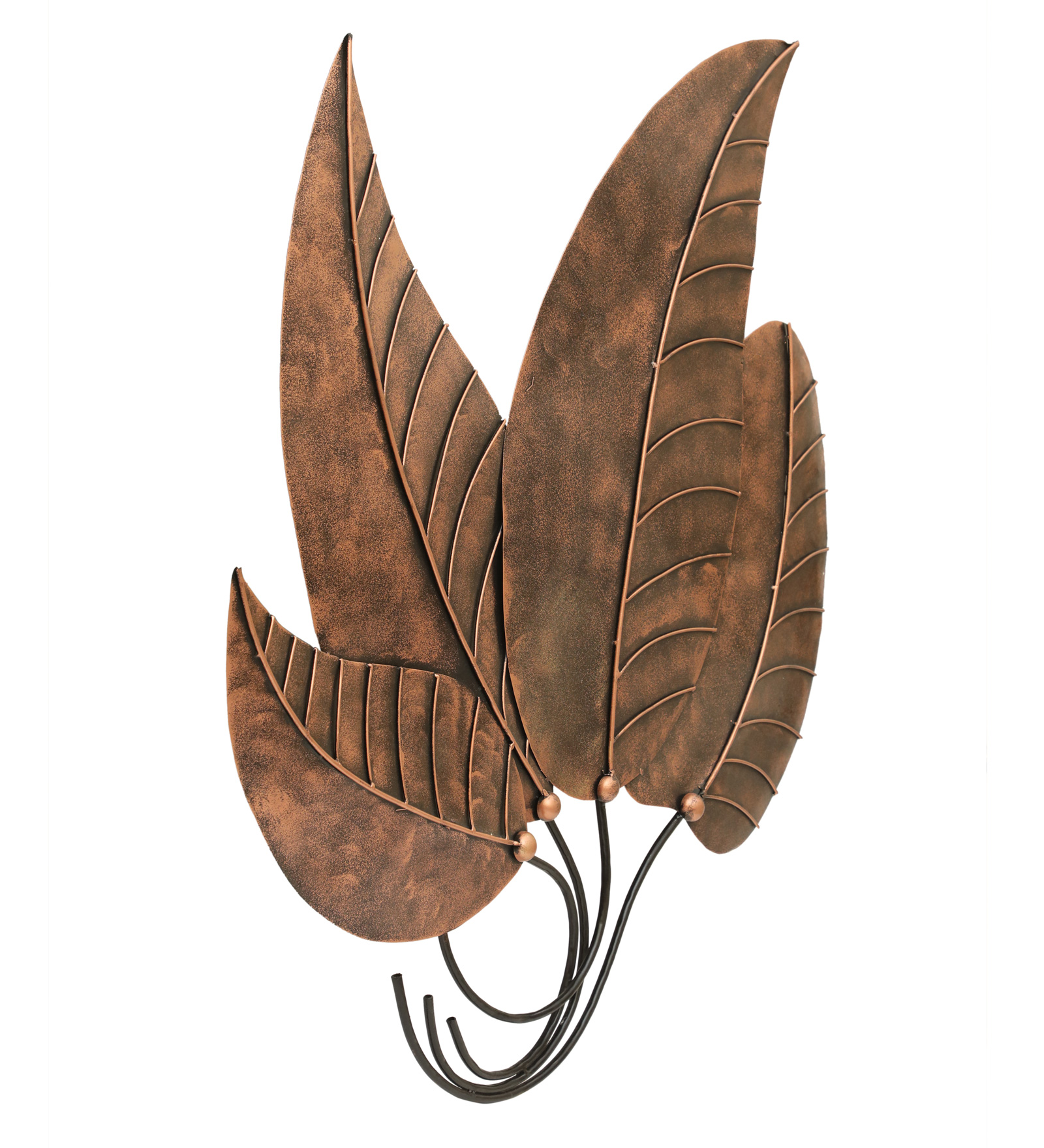Metal Luka Leaf Wall Decor - Image 2