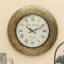 Rolling Coins Heritage Wooden Wall Clock Big with Coin Pattern Frame