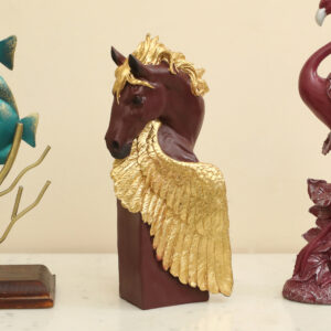 Polyresin Yubi Horse Animal Figurine Beautiful Table Decor