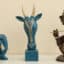 Polyresin Yumi Face Animal Figurine Beautiful Table Decor