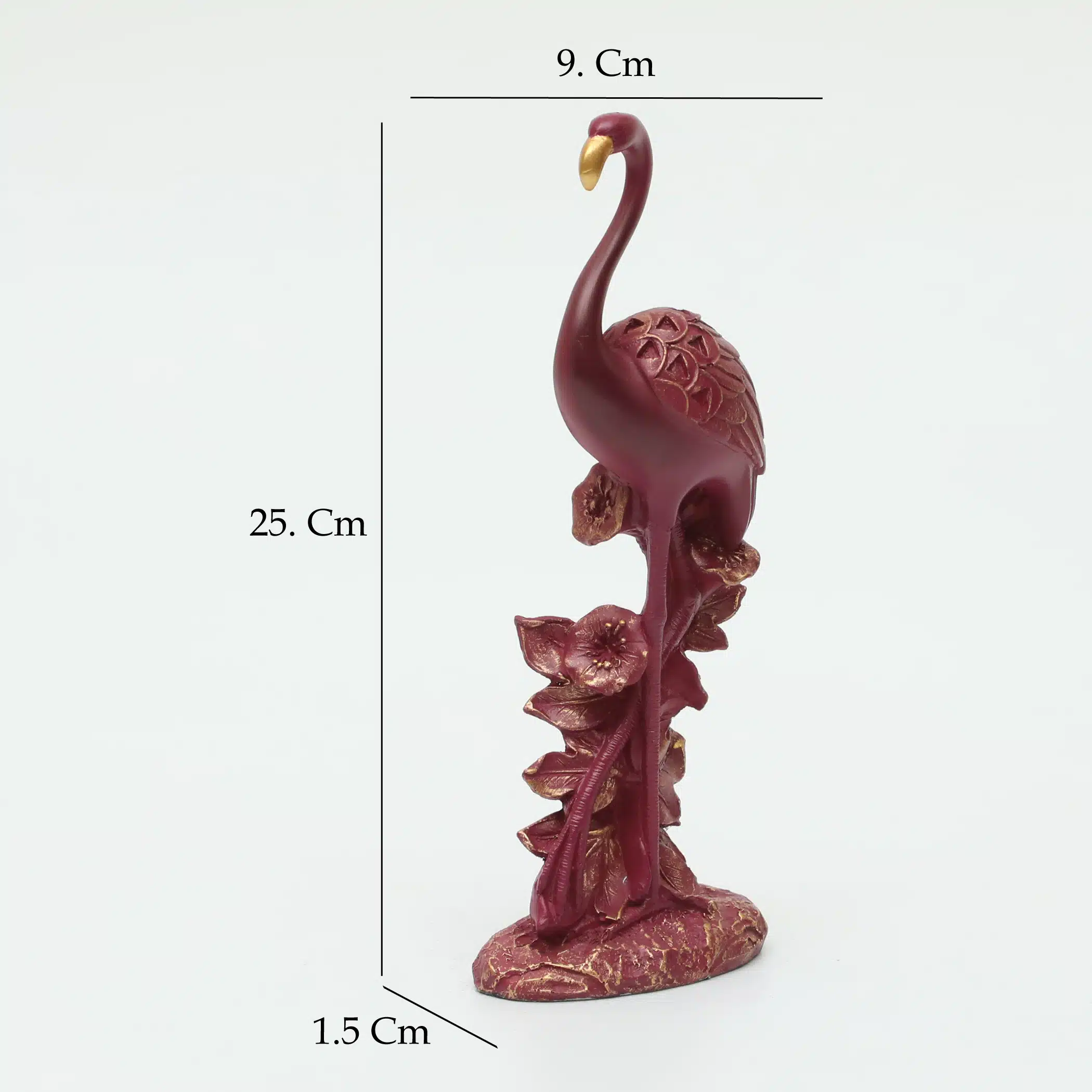 Polyresin Zenith Bird Figurine Beautiful Table Decor - Image 2