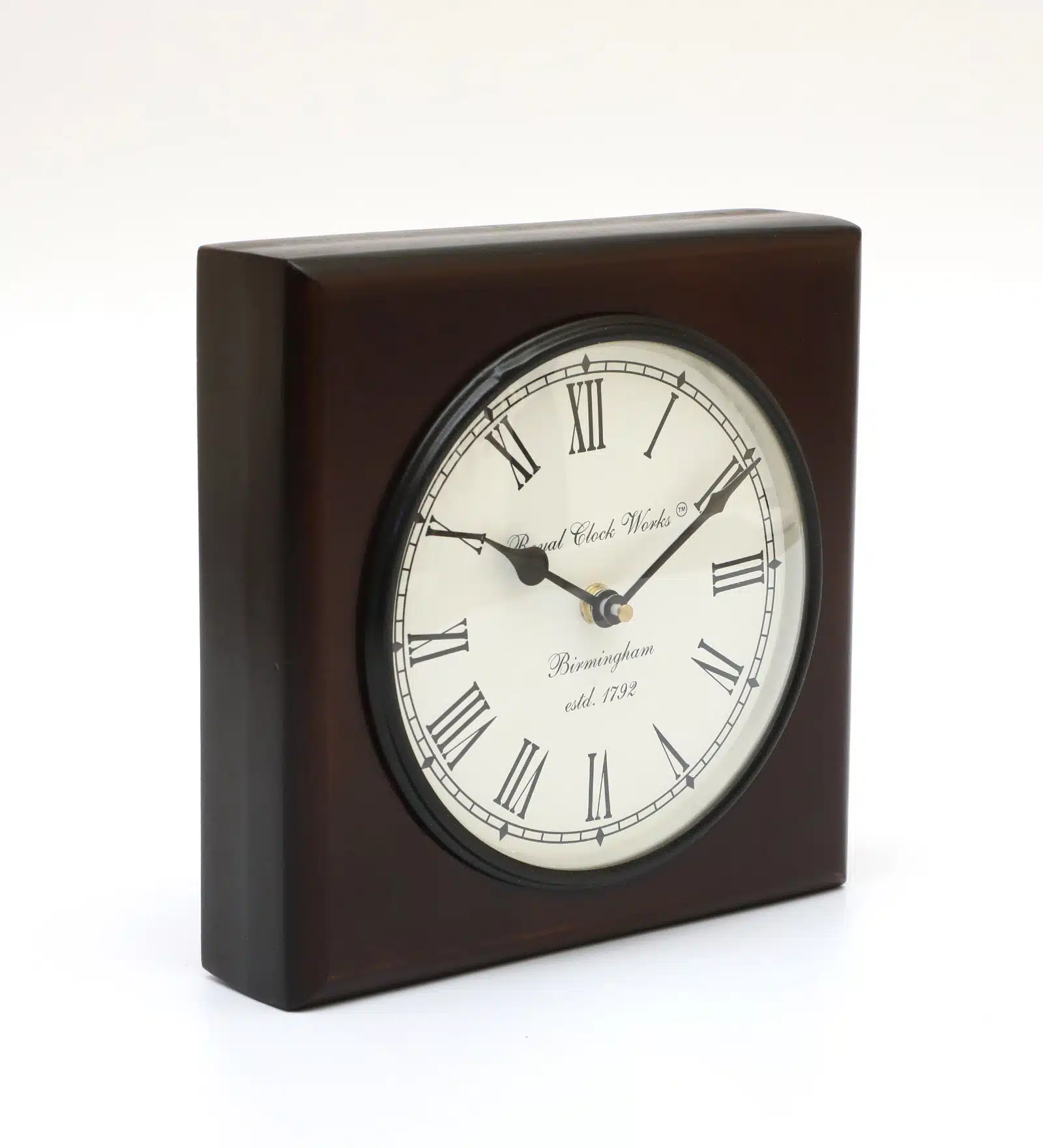 Silent Table Clock - UTSA Wooden Non Ticking Desk Clock - Image 2