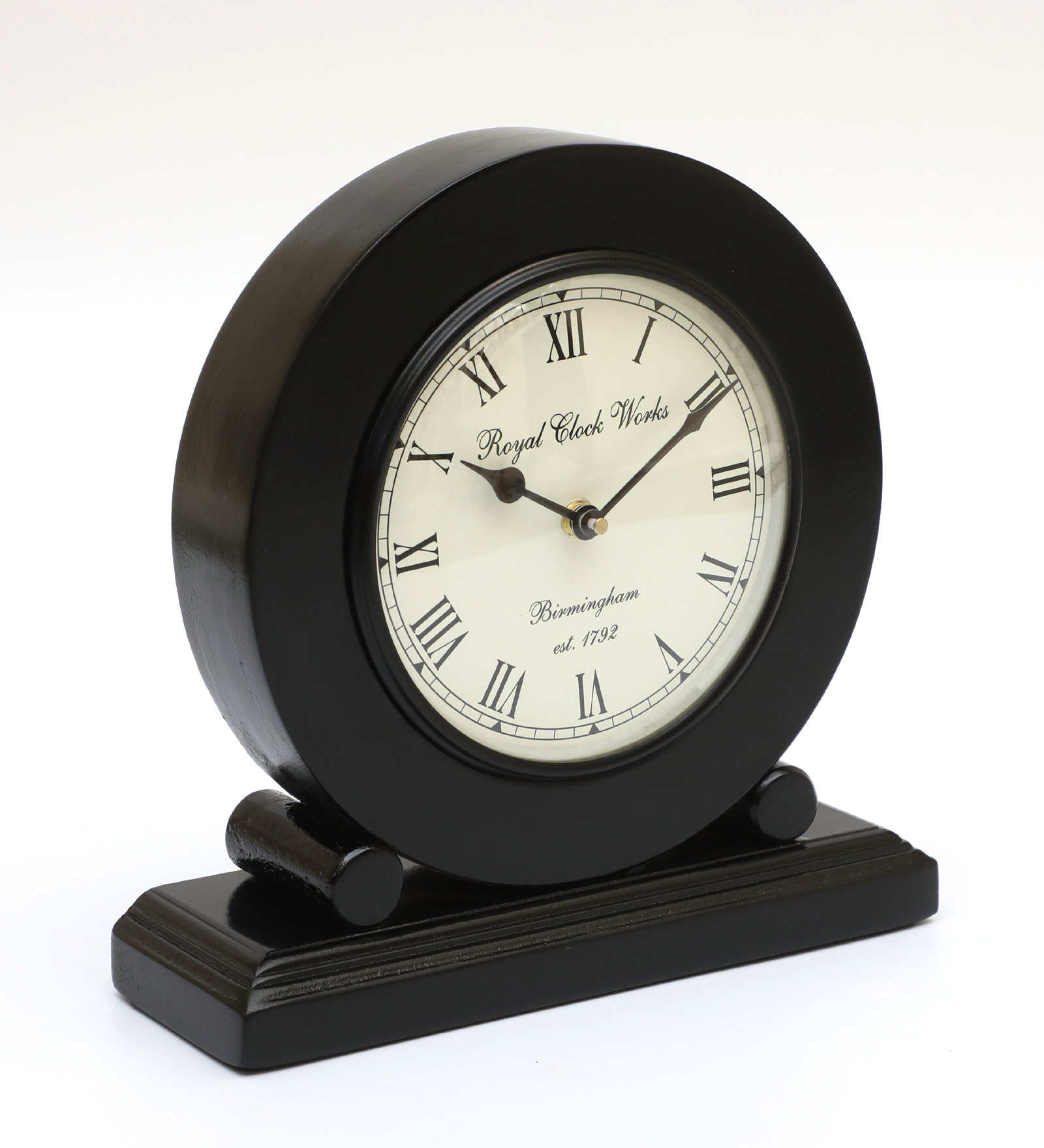 Arhaan Wooden Silent Non Ticking Table Clock - Image 2