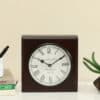 Silent Table Clock - UTSA Wooden Non Ticking Desk Clock