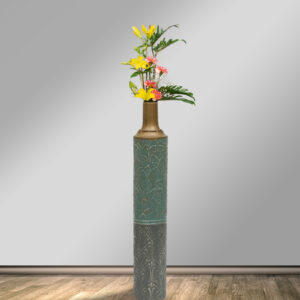 Russ Metal Floor Vase Home Decor