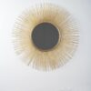Gold CAMILLA Round Wall Mirror Modern Design Metal Frame