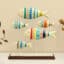 Wooden Fish Showpiece Metal Wood Table Decor
