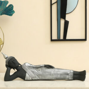 Polyresin Aum thinking Buddha Figurine Table Decor