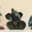 Polyresin Gokul Ganesha Showpiece God Idol Figurine Table Decor (Green)