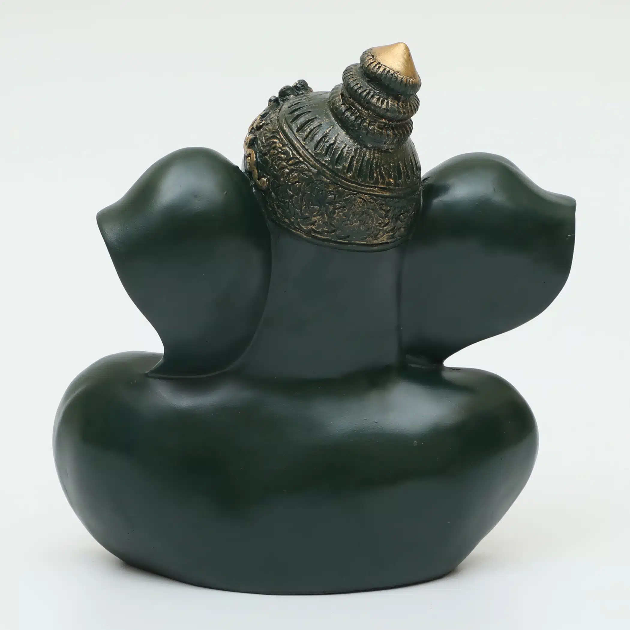 Polyresin Gokul Ganesha Showpiece God Idol Figurine Table Decor (Green) - Image 6